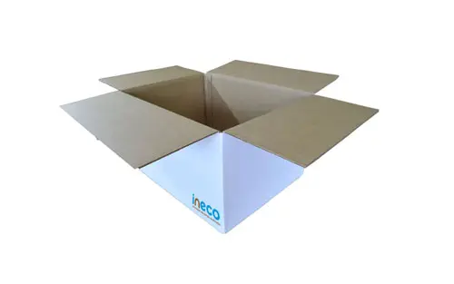 Caja blanca de cartón