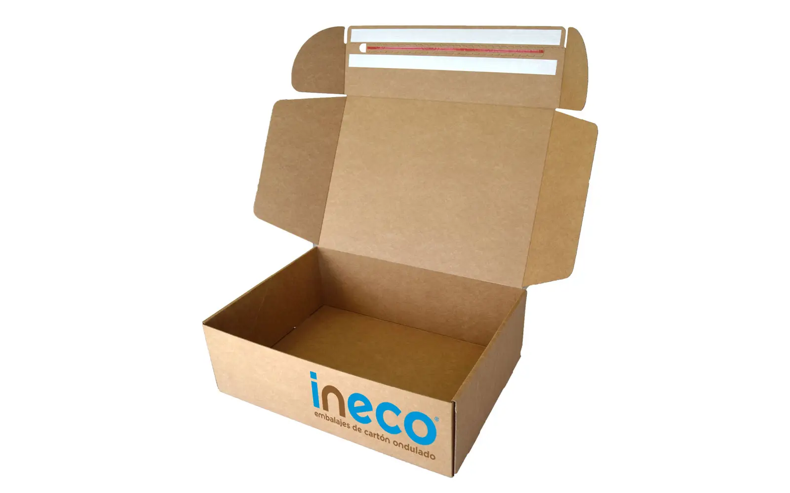 Caja para ecommerce con adhesivos